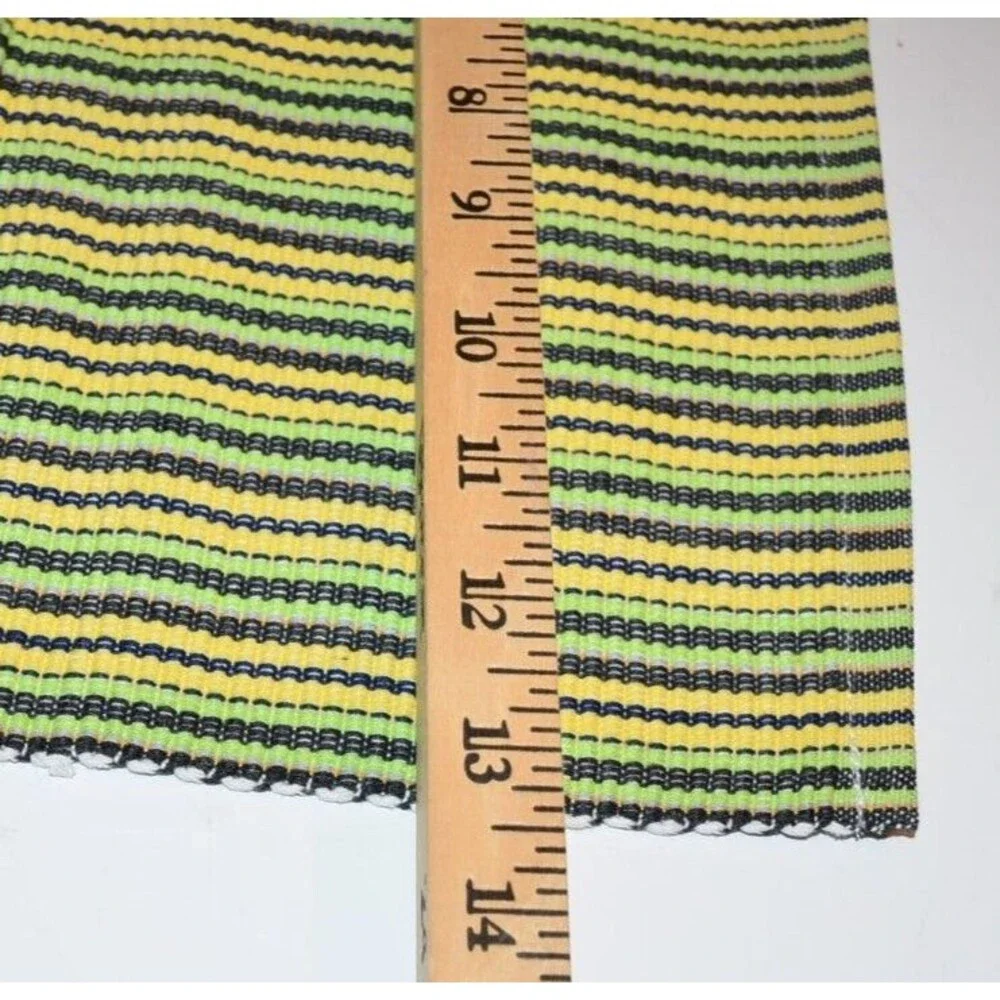 KULTURA Set of 4 Placemats Woven green yellow black Filipino Summer Cookout‎